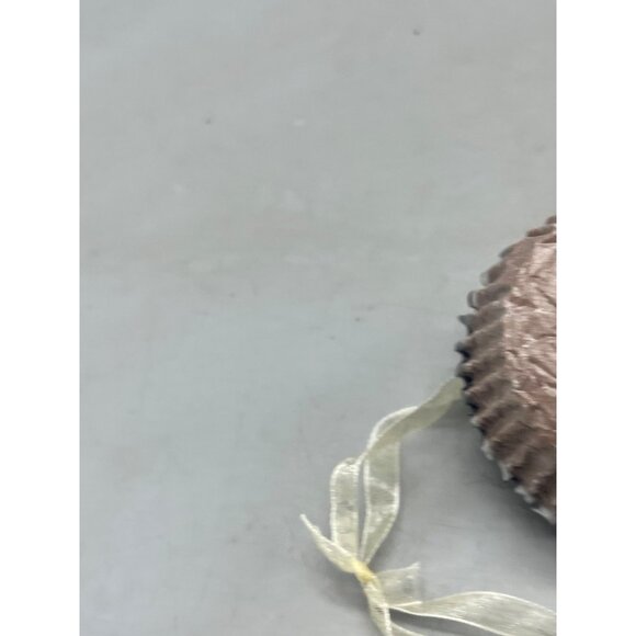 Kurt Adler sweets Christmas cup cake ornaments set of 2 squishy brown READ NEW - Picture 7 of 7